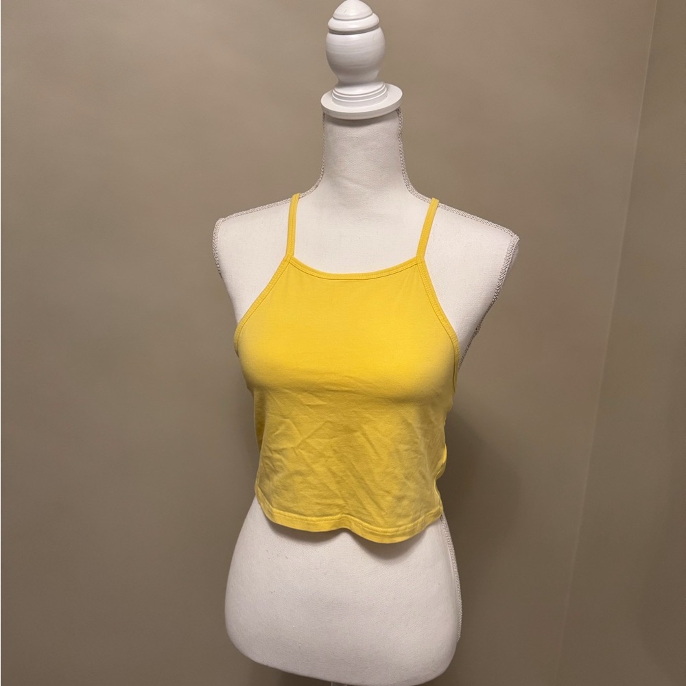 H&M Yellow Women's Crop Top - Picture 1 of 4